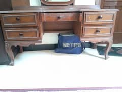 king size bed | 2 side tables | dressing table | mattress
