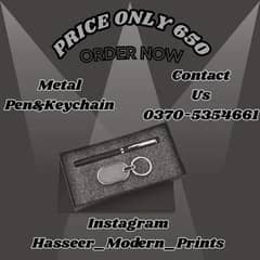 Metal pen & Metal key chain