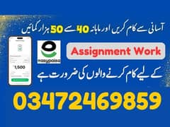 Data Entry Job / Typing Job / Assignment Job / Online Job