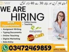 Online Job / Typing job / Assignment Job / Data Entry Job / Online Job