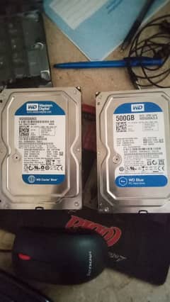 WD HARD DRIVE 500GB 2 PIECES