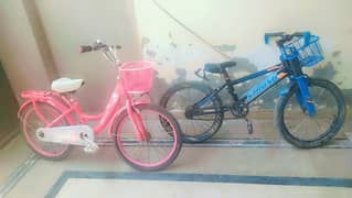kids bicycle pair
