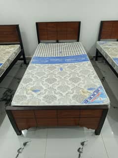 single beds with mattress
