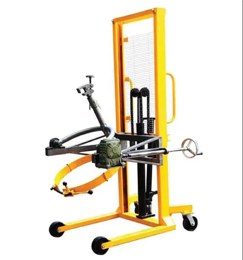 drum stacker loader with drum lifting and tilting option 14