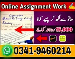 Assignment Job / Part Time Full Time Job / Job for male and female