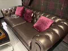 Wing Chair Lahore Brand Leather Sofa for Sale