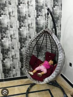 swing chair jhula with stand 6 month used huwa h bs