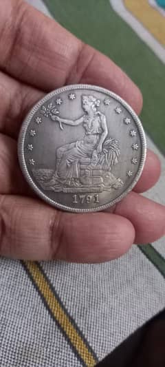 USA 1791 TRADE DOLLAR COIN | OLD COIN | RARE COIN | ANTIQU SILVER COIN