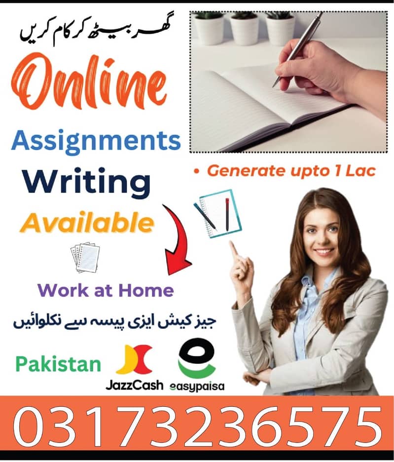 Online job available, Typing/Assignment/Data Entry/Ad posting and etc 3
