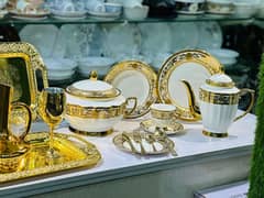 Royal Gold PLATED Dinner Set for sale