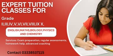 We have highly qualified and experienced teachers class 5th -10th