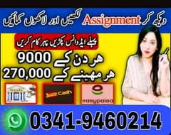Online Part time/full time/home job/Assignments/Typing/Data entry/Ads
