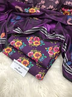 printed lawn 3 pc suit. . 03184175768