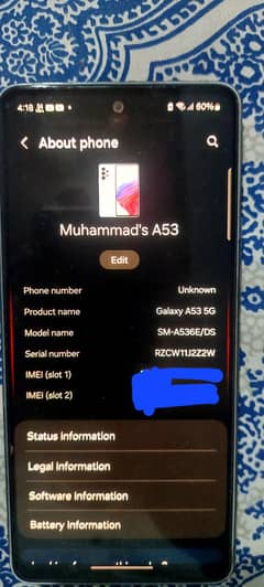 Samsung A53 5g 8/256