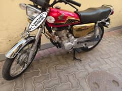 Honda CG 125 Gold Edition Red Color