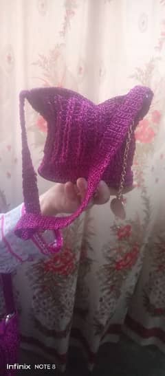 crochet hand bags