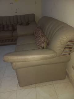 7 seater leather sofa