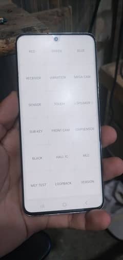 Samsung s20 screen clear