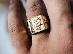 Artificial ring look like gold