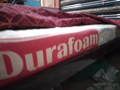 Bed, Dura Foam, wardrobe, divider, dressing table.