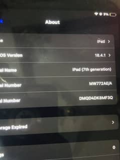 Ipad 7 generation used Wi-Fi only no sim 128 gb