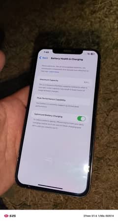 Iphone xsmax jv 256 gb white color