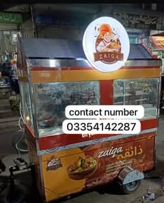 Premium Towable Biryani Food Cart with Gas Burner