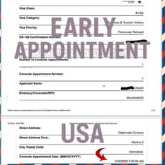 USA Early appointment available
