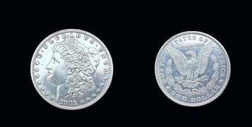 Rare American silver one Dollar