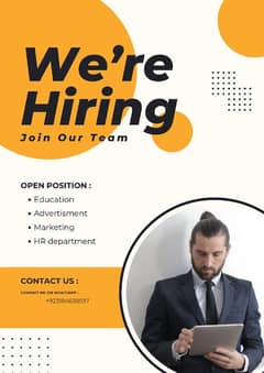 urgently staff required in my office management