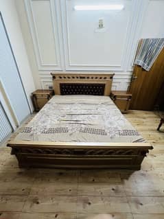 Double Bed King Size with side tables