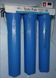 New Safe Pak Triple Stage 20" Slim Water Filter System with UV Lamp 9"