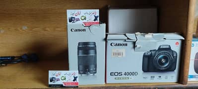 Canon EOD 4000D with 2 lens, 18-55mm & 75-300 mm uFS