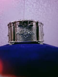 silver coated trinket box