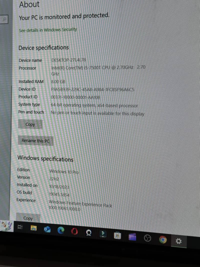 Selling: Desktop PC Without GPU – Fully Working 7