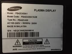 Samsung Plasma 43"