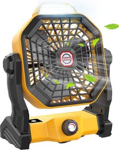Outdoor Camping Fan With LED