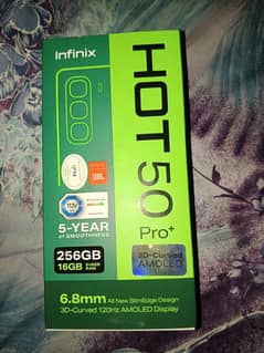 Infinix hot 50 pro plus+ 8 256 full box charger 10/10 need 03290667363