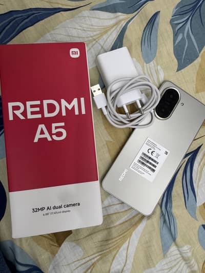 Xiaomi Redmi A5 Complete box  4GB RAM 64 GB ROM