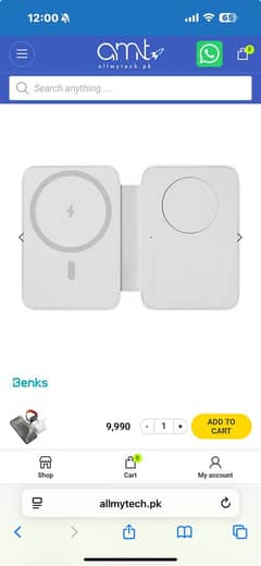 Benks 3 in 1 wireless charger for iPhone