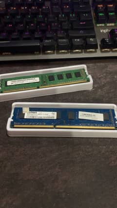 2x4gb & 2x2gb Ram sticks Total 8gb
