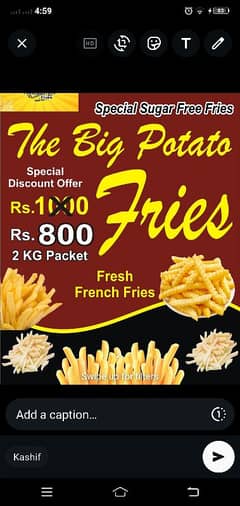 The big potato fries