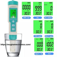 7 in 1 PH/EC/TDS/Salinity/S. G/ORP/Temp Water Quality Meter Digital