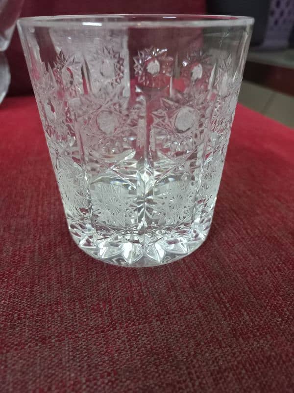 Beautiful Crystal Jug and Glasses Set, Made in Poland. 2