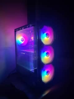 Aa tiger cracker case with 4 RGB fans