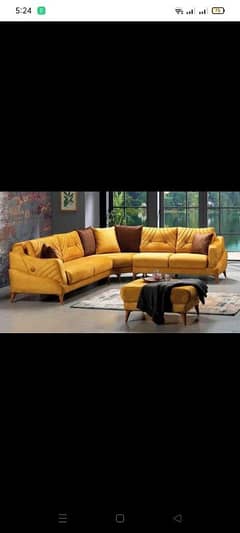 L shape karnar + chair