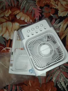 USB Mini Portable Air Cooler with 3 Wind Speed and 3 Spray Modes