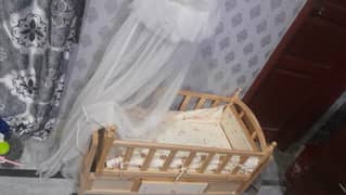 Baby cot and swing