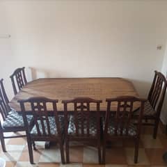 Worden dinning table with 6 chairs