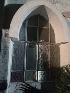 10 Iron frame Window 5 x 8 ft each with old Glassess for sales